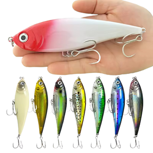 LAYD 130mm 48g ABS Leurres artificiels de pêche en eau salée pour lancer longue distance, type crayon, pour la pêche au trolling de marlin, bar et truite - Product Image 1