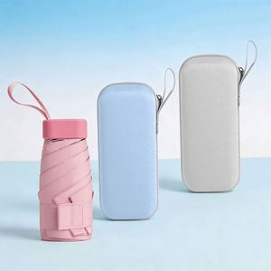Promotion Vente en Gros Parapluie Portable d'Extérieur Mini Léger Pas Cher Protection Solaire Anti-UV Mini Parapluie Pliant 6K 6 Plis - Product Image 5