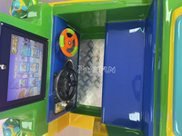Manège pour enfants à thème volant pour 2 joueurs, équipement d'amusement commercial en métal à monnayeur avec écran de jeu interactif pour centre commercial