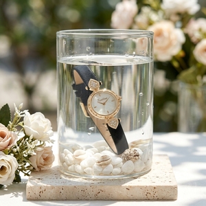 Orologio da Donna Scottie 9609b Retro con Quadrante in Madreperla, Elegante Lunetta con Perline, Impermeabile 3ATM, Movimento al Quarzo, Stile Raffinato - Product Image 2