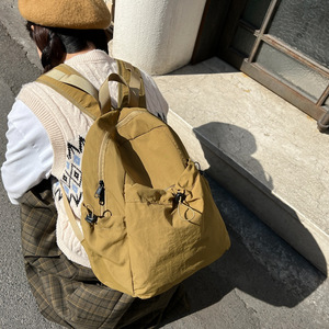 Sac à dos en toile imperméable de haute qualité pour filles, version coréenne, idéal pour les voyages, l'université et l'école, sac à dos en nylon imperméable - Product Image 3