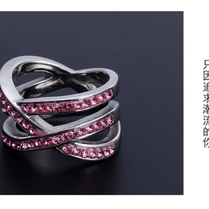 OEM <b>Ring</b> Manufacturer Luxury Elegant Full Iced Out Crystal Diamond Hollow Out <b>Rings</b> for Women Party Jewelry Factory Directly - Product Image 4