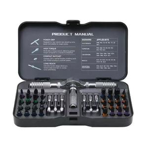 Juego de destornilladores de trinquete tipo T 42 en 1, puntas Torx, acabado cromado de grado industrial, mango de aluminio con textura antideslizante - Product Image 5