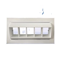 Diffuseur de plafond en aluminium pour système de ventilation d'évacuation de conduit, dispositif de ventilation en forme de tambour pour hôpitaux, parcs, écoles, conception graphique