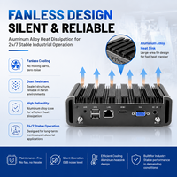 PC Industri Tanpa Kipas Baru I3 I5 I7 Generasi ke-4 & ke-5 RAM DDR3 Windows Linux Faktor Bentuk Kecil Peralatan Otomasi