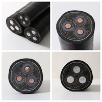 Câble de moyenne tension 3 conducteurs en cuivre/aluminium/alliage d'aluminium XLPE solide 95-240 mm avec des tensions nominales de 30 kV/20 kV/15 kV/10 kV