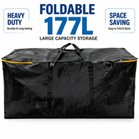 Sac de rangement rectangulaire pliable multi-usages de 60 L en tissu Oxford épaissi, écologique, de style européen, tridimensionnel