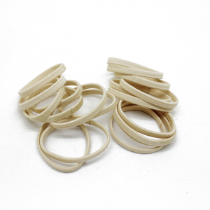 Màu đen trắng hữu cơ bông không bị ô nhiễm tái chế môi trường sợi tóc phẳng quan hệ đàn hồi cao su ban nhạc tóc đuôi ngựa chủ sở hữu - Product Image 4