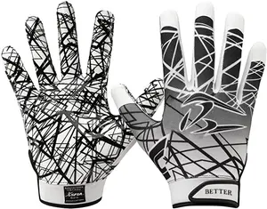NFL ĐộI Logo căng phù hợp với nhận Găng tay thoáng khí và thoải mái tổng hợp da Silicone găng tay