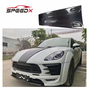 Pour <span class=keywords><strong>Porsche</strong></span> <span class=keywords><strong>Macan</strong></span> 95B nouveau Style capot en carbone Scoop Kit de carrosserie <span class=keywords><strong>Macan</strong></span> 14-18 couvercle de capot en Fiber de carbone - Product Image 1