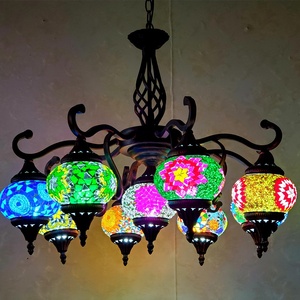 Lampadario turco d'annata industriale fatto a mano delle luci del pendente <span class=keywords><strong>di</strong></span> vetro <span class=keywords><strong>di</strong></span> stile turco all'ingrosso della fabbrica della lampada della cina <span class=keywords><strong>tiffany</strong></span> - Product Image 5