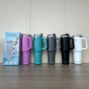 40oz Bluetooth Speaker Tumbler With Bluetooth Speaker Travel Cup Custom 40oz Stainless Steel Thermoses Insulated Water Bottle - Product Image 2