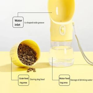 Botella de Agua para Perros, a Prueba de Fugas, Portátil, con Bebedero para Mascotas, para Paseos al Aire Libre, Viajes, Plástico de Grado Alimenticio - Product Image 5