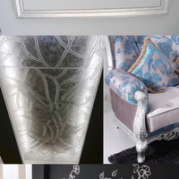 Taiwan Imitation feuille d'argent feuilles 9*9 CM 2000 pièces/paquet Imitation feuille d'argent maison plafond meubles décoration feuille d'or