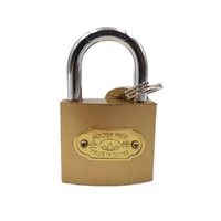 Revêtement de peinture imitation laiton, cuivre rouge, laiton, 10 pièces, 32mm, cadenas en fer personnalisé