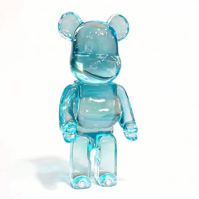 Blue and transparent
