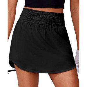 FOXA Golf <b>Skirt</b> For Women High <b>Elastic</b> Waist Athletic Skort 2 Pockets Curved Hem Tennis Workout Wear - Product Image 1