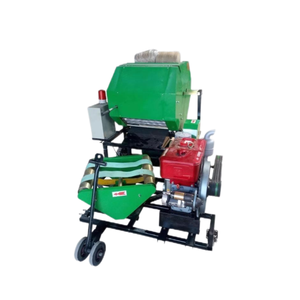 Presse à balles pour ensilage agricole Machine à emballer et à couper le fourrage Machine à emballer la presse à balles rondes pour l'alimentation animale et le maïs - Product Image 1