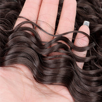 Extension de queue de cheval synthétique Deep Wave Clip-in avec cordon de serrage Boucles longues pour les styles de cheveux bouclés