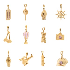 Breloques en acier inoxydable plaqué or, anti-décoloration, pour la fabrication de bijoux (colliers, bracelets, pendentifs) - Product Image 1