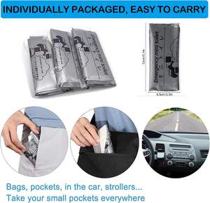 Tek Kullanımlık Acil Durumlar İçin İdrar Torbaları Fermuarlı Üst Baskılı Taşınabilir Kamp Seyahat Kusma Torbaları Erkek Kadın Çocuk Kişisel Bakım - Product Image 5