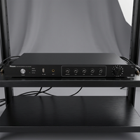 Thinuna IP-9619AO-BS Contrôleur de sortie d'alimentation intelligent, décodage IP sans perte, mixeur multi-entrées, décodeur audio réseau 1U pour montage en rack