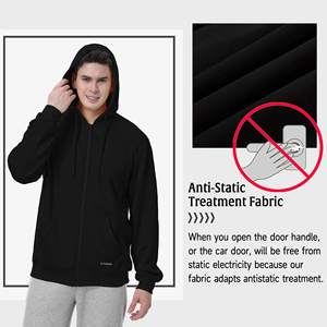 OEM chất lượng cao unisex Heavyweight SWEATSHIRT Hoodies nhà sản xuất tùy chỉnh hoodie đau khổ đầy đủ Zip Up Hoodie in logo - Product Image 4