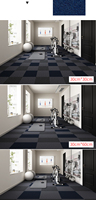 Dalles de moquette auto-adhésives en gros, tapis antidérapants à peler et coller pour salon et chambre à coucher