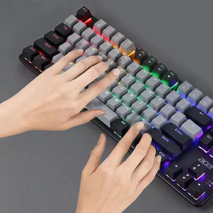 Hot Sale 87-Keys Rainbow Lights Gaming Mechanical <b>Keyboard</b> Multi-Functional with Multimedia Features - Product Image 2