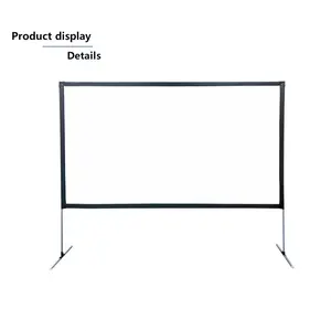 Portable Foldable Projection 80-120 Inch Outside Projections Movies Screen with Carry Bag Outdoor Screen