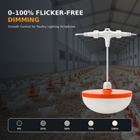 Lampu LED Unggas 48V DC Konektor Cepat IP67 Tahan Air Dapat Diredupkan Umur Panjang 50000 Jam Plug and Play Penerangan Kandang Unggas