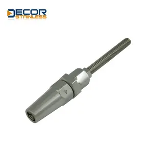 Supplier customization 316/304 stainless steel High toughness Satisfactory product thread stud swageless terminal