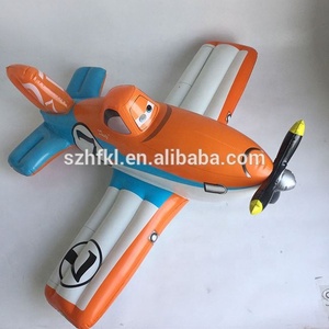 Đáng yêu màu cam và màu xanh inflatable phim hoạt hình máy bay đồ chơi cho trẻ em - Product Image 2