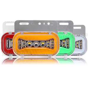 ไฟเลี้ยวข้างรถ LED 24V ไฟส่องสว่างภายนอกรถยนต์ ไฟเตือนท้ายรถ ไฟเบรกสำหรับรถบรรทุก รถพ่วง รถบัส 37 LEDs - Product Image 5