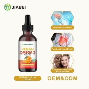 Compléments de marque privée Gouttes d'oméga 3+<span class=keywords><strong>DHA</strong></span> certifiées GMP Soutient la santé des yeux, du cerveau et des os chez l'adulte Vitamines en gros OEM - Product Image 2