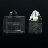 Boîte d'emballage en PVC et acétate recyclés avec poignée Boîte en plastique écologique pour le stockage et le transport