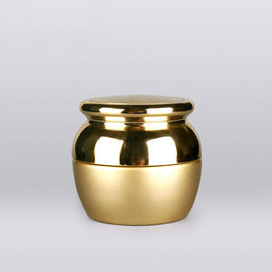 <span class=keywords><strong>Crema</strong></span> corporal de lujo para el cuidado de la piel, contenedor de 50g, Frasco redondo de vidrio dorado para cosméticos con tapa dorada - Product Image 2