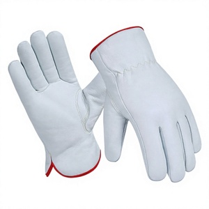 Gants de sécurité en cuir de chèvre de qualité supérieure, anti-coupure, imperméables, antistatiques, sans latex, protection des mains et des bras pour les conducteurs - Product Image 1
