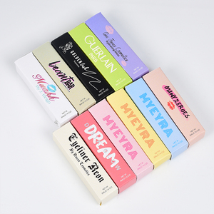 Promotional cosmetic carton 5678ml lipstick lip gloss tube eyeliner packaging box custom