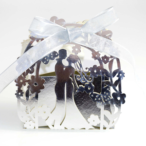 Boîte à bonbons romantique pour <span class=keywords><strong>la</strong></span> Saint-Valentin, mariage, boîte à bonbons pour <span class=keywords><strong>la</strong></span> mariée et le marié, boîte à bonbons pour les faveurs de mariage, arche de fleurs, ruban de remerciement, boîte à bonbons en stock - Product Image 3