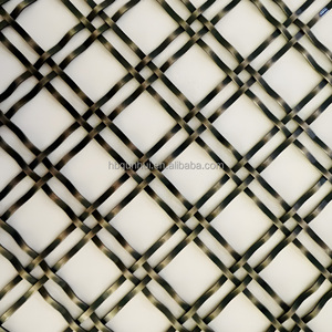 Jala logam keras berlapis tembaga antik untuk furnitur & panel kisi kreatif bentuk lubang heksagonal untuk pagar bengkok - Product Image 6