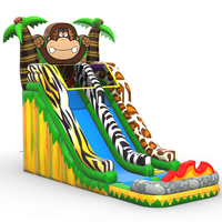 Château gonflable aquatique Singe avec toboggan pour enfant, costume Myrtille gonflable, figurine d'action Anime, autres jouets éducatifs, bulle
