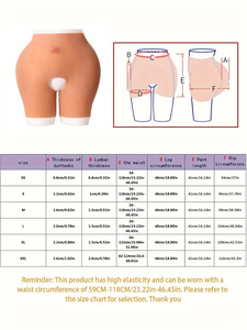 Pantalones Moldeadores de Glúteos de Silicona de Talla 3XL con Cintura Alta, Relleno para Realce de Cadera y Efecto Push-Up - Product Image 5
