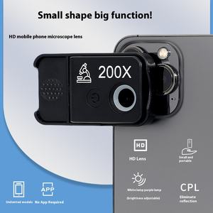 Lente de <span class=keywords><strong>microscopio</strong></span> profesional de alta definición 200X, luz LED para teléfonos móviles, imágenes de joyas antiguas con efecto de ojo de Paloma - Product Image 5