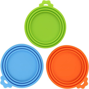 BPA Free Pet Food Can Covers Universal Can Lids Silicone <b>Dog</b>&Cat Food Can Lid Covers - Product Image 3