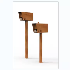 Waterproof Steel Freestanding Custom Mailbox Outdoor <b>Post</b> <b>Box</b> with Durable Design and Easy Installing - Product Image 6