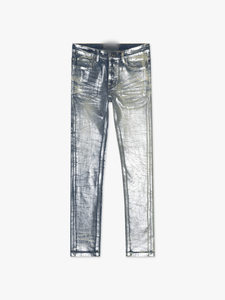 Jeans en denim pour homme de haute qualité, coupe skinny, marque AM Street, vintage, ciré, taille mi-haute, hiphop, respirant, streetwear, Y2K, OEM ODM - Product Image 1