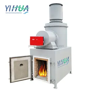 100 Kg Municipal Waste To Energy Tire Smokeless Garden Incinerator Waste Recycling Machines