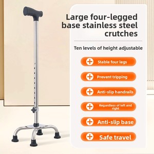 Bastone da Passeggio in Alluminio Leggero Pieghevole Regolabile in Altezza per Disabili, Antiscivolo, in Vendita all'Ingrosso - Product Image 4