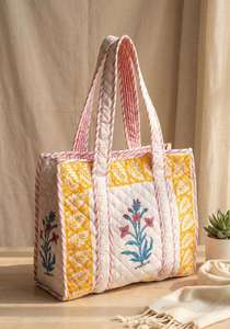 <b>Boho</b> Style Embroidered Cotton Tote <b>Bag</b> with Floral Design Large Capacity Women's Shoulder <b>Bag</b> Zipper Closure for Everyday Travel - Product Image 4